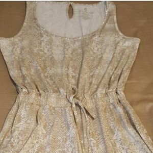 Juicy Couture Beige Alligator print jumpsuit